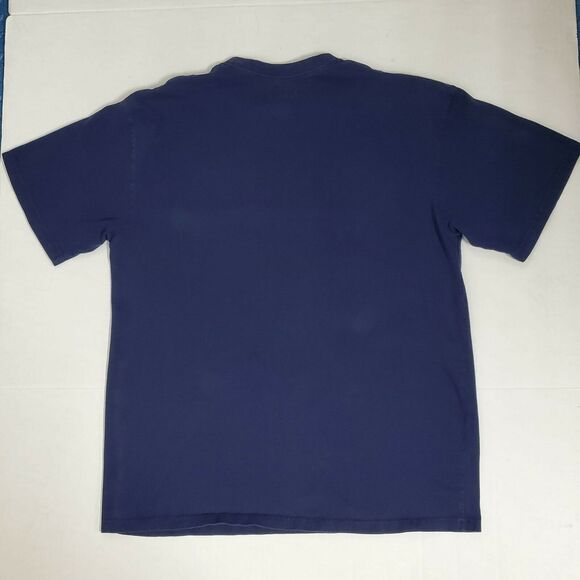 New England Patriots NFL Team Apparel Men T Shirt Blue Red Crew SS Football XL - Picture 3 of 7